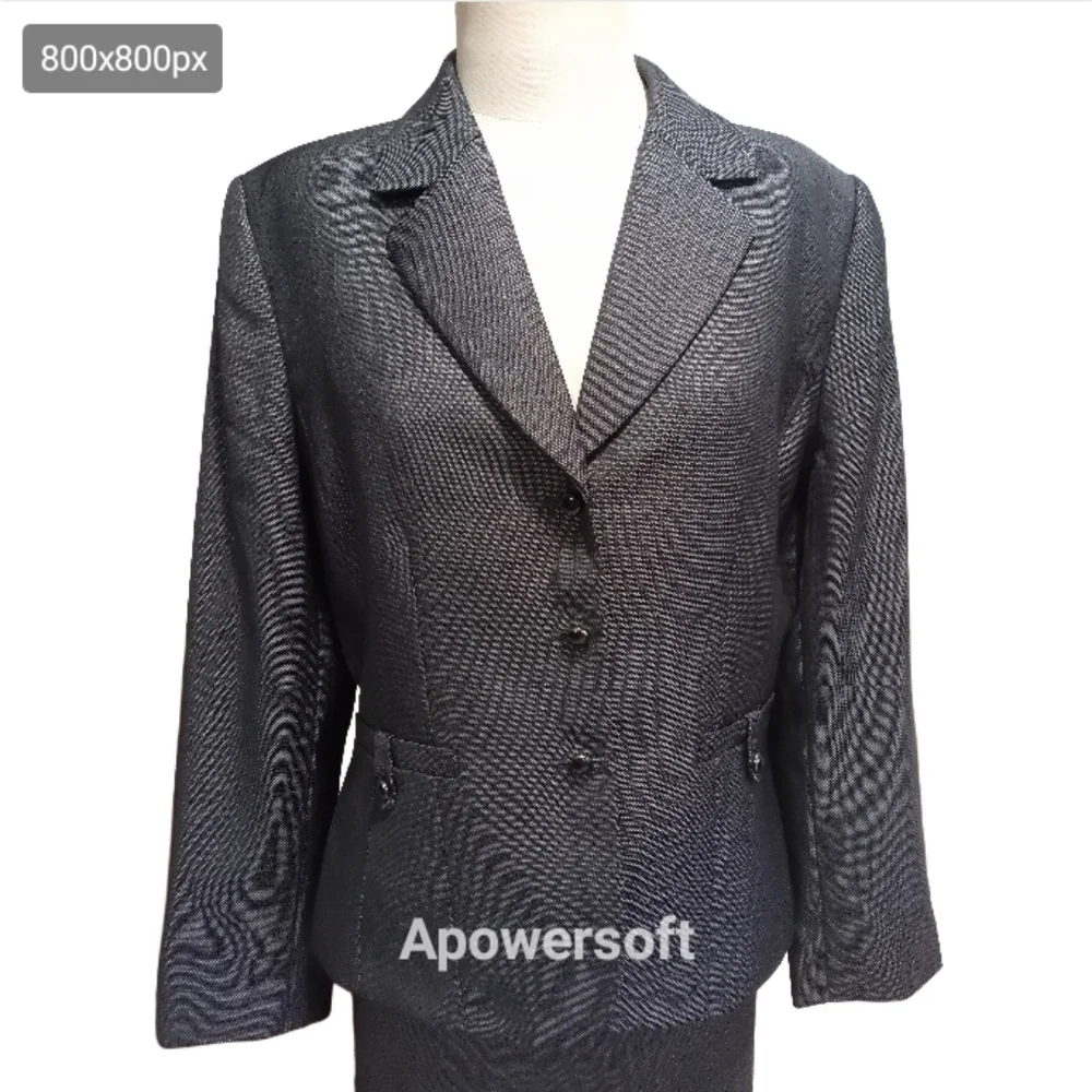 Tahiri Dark gray Skirt suit size 14 - Picture 1 of 4